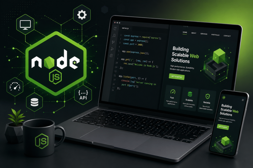 Node.js website development